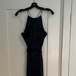 Halston satin slip dress